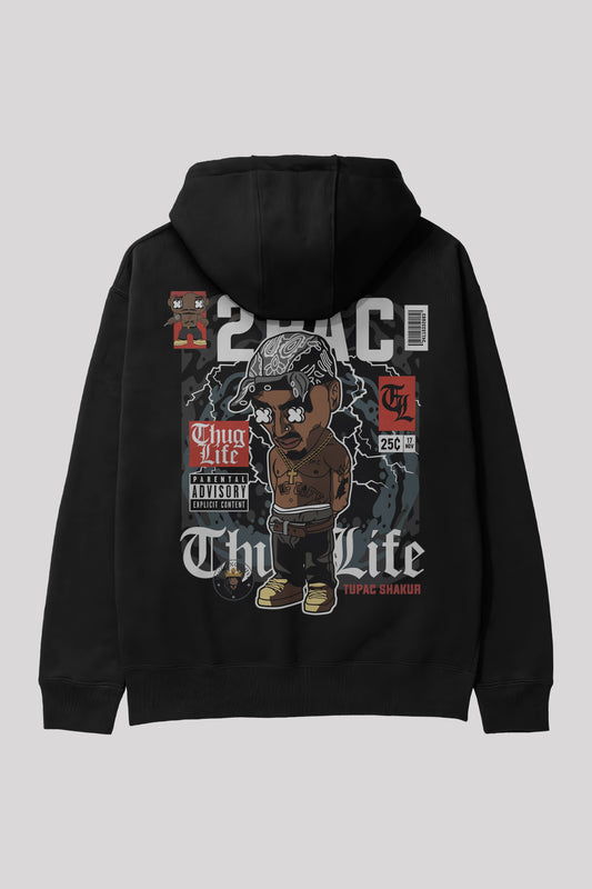 2Pac Thug Life Oversize Hoodie