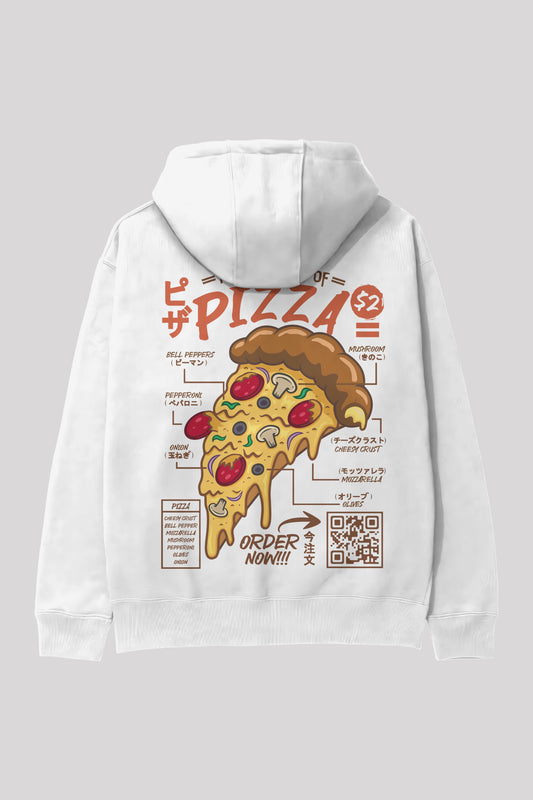 Anatomy of Pizza Oversize Hoodie