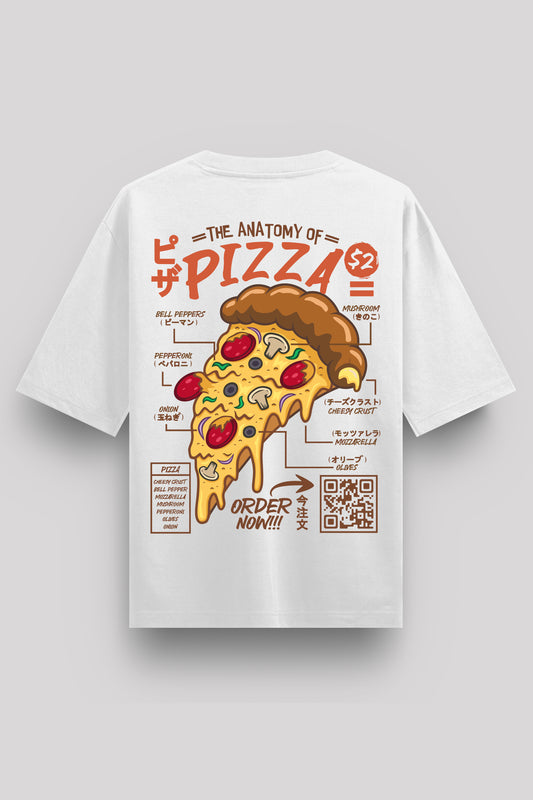 Anatomy of Pizza Oversize T-Shirt