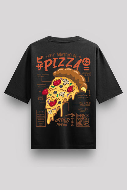 Anatomy of Pizza Oversize T-Shirt