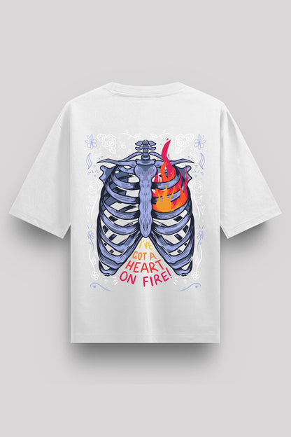 Heart on Fire Oversize T-Shirt