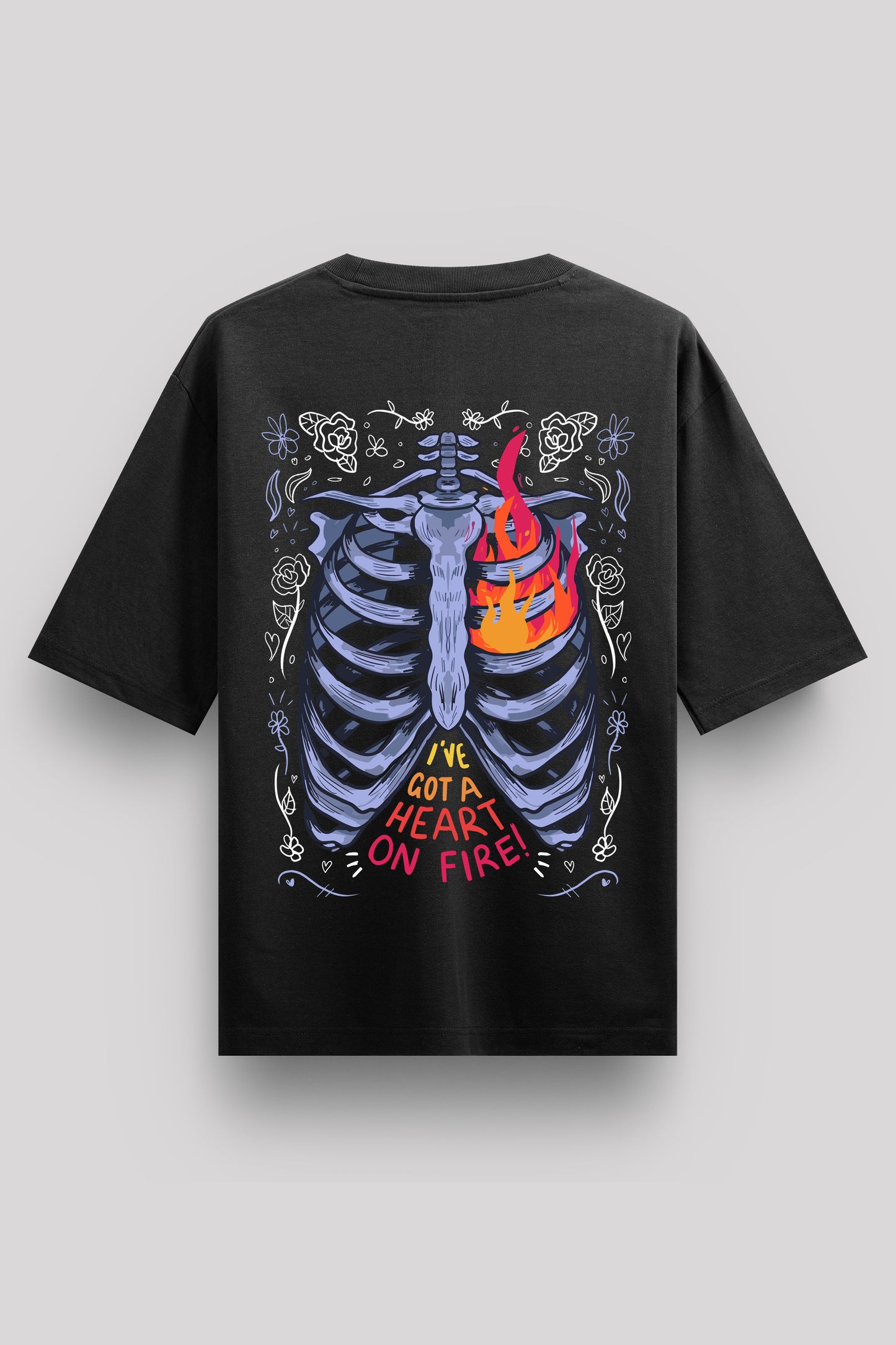 Heart on Fire Oversize T-Shirt